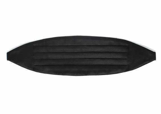 CM-986 Japanese-made Silk Jacquard Cummerbund, Pique Pattern, Black