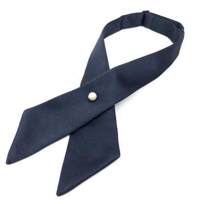 CT-107 Cross Tie, Silk-faced, Navy