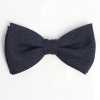 HBF-01 HARISSONS Linen Bow Tie Navy Blue