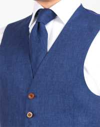 HLN-02 HARISSONS Linen Tie Blue[Formal Accessories] Yamamoto(EXCY) Sub Photo