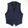 HLV-01 Harrisons Linen Vest, Navy Blue
