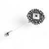 LP-01 Antique Style Lapel Pin Antique Silver