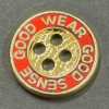 M12 Made In Japan Metal Button For Suits And Jackets, Gold