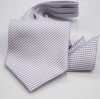 MS-400 Hand-tied Ascot Tie& Handkerchief Set, Purple