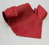 MS-5006 Hand-tied Ascot Tie & Pocket Square Set, Red Check
