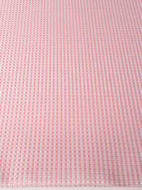 P-20 Yamanashi Fujiyoshida Gingham Plaid Formal Textile Pink Yamamoto(EXCY) Sub Photo