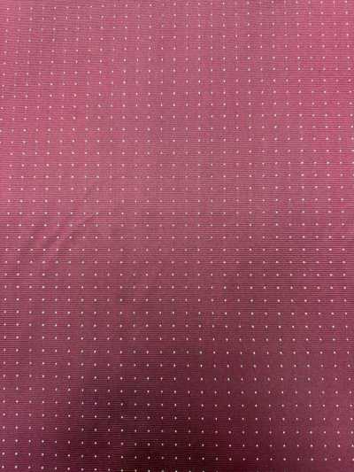 S-922 [Outlet] Yamanashi Fujiyoshida 100% Silk Pin Dot Pattern Maroon