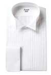 ST-1000 Formal Shirt For Tuxedo, Wing Collar Shirt, Pleated Chest, White Wings
