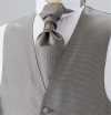 V-300 Formal Vest Silk Jacquard Gray