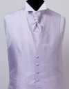 V-803 Formal Vest In Silk Jacquard Check And Lavender