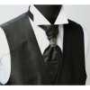 V-998B Formal Vest Made In Japan, Black, Silver, Petite