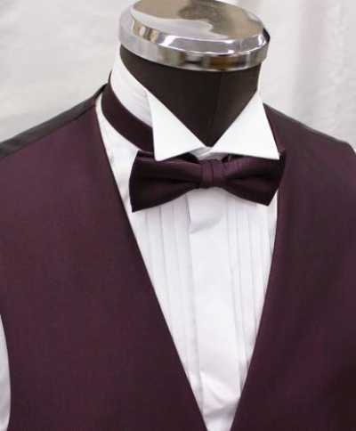 V-PU Formal Vest Made In Japan Purple Solid