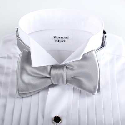 VANNERS VMT-03 VANNERS Textile Used Hand-knot Bow Tie Silver Gray Satin[Formal Accessories] Yamamoto(EXCY) Sub Photo