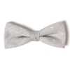 VBF-29 Bow Tie Made With VANNERS Fabric, Dot Pattern, Denim-Like Jacquard, Ice Gray