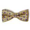 VBF-35 VANNERS Textile Used Bow Tie Small Pattern Yellow