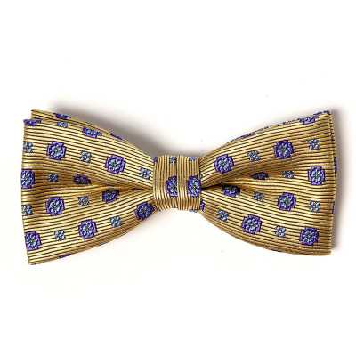 VBF-35 Bow Tie Made With VANNERS Fabric, Small-pattern Yellow
