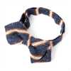VBFK-25 VANNERS Nep Silk Regimental Bow Tie Navy Blue
