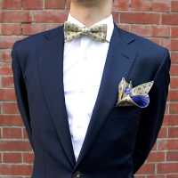 VCF-35 VANNERS Textile Used Pocket Square Pattern Yellow[Formal Accessories] Yamamoto(EXCY) Sub Photo