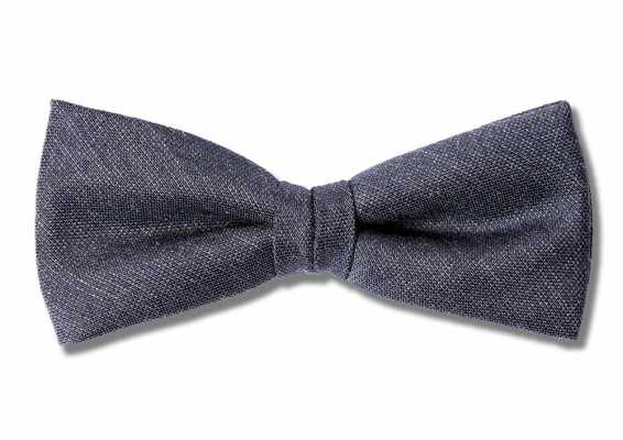 PBF-4 Navy Blue Bow Tie Made With Pentagono Fabric