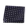 VCF-34 Pocket Square In VANNERS Fabric, Patterned, Navy Blue