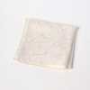 VCF-40 VANNERS Fabric Pocket Square, Paisley Pattern, Champagne White