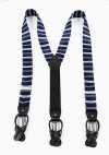 VSR-46 Suspender Using VANNERS Fabric, Striped, Navy Blue
