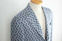 GXPSJ1 Blue Lattice Single Jacket Using Pentagono Textile[Apparel Products] Yamamoto(EXCY) Sub Photo