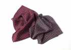 PNC-2 Neckerchief, Italian Printed Silk, Komon Pattern, Blue/wine Red