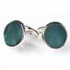 E-6-C Color-Coated Shell Cufflinks Green