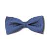 VBF-49 VANNERS Silk Bow Tie Herringbone Blue