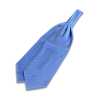VAS-49 VANNERS Silk Ascot Tie Herringbone Blue