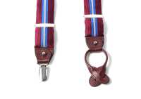 VSR-54 VANNERS Silk Suspenders Striped Wine Red[Formal Accessories] Yamamoto(EXCY) Sub Photo