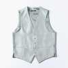 VANNERS-V-47 VANNERS Formal Vest Herringbone Silver