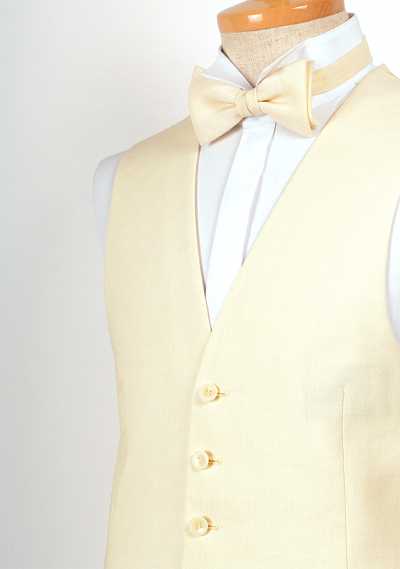 LV-4 Made-in-Japan Linen Vest Off-White