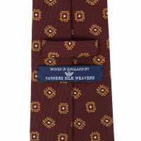 HVN-60 VANNERS Silk Wool Handmade Tie Komon Wine Red[Formal Accessories] Yamamoto(EXCY) Sub Photo