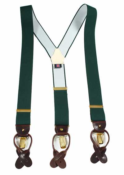 AT-GREEN-XL Albert Thurston Suspenders Green Elastic XL Size[Formal Accessories] ALBERT THURSTON Sub Photo