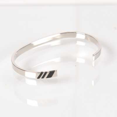BR-1 Made In Japan Regimental Black Onyx Bracelet