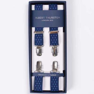 ATX-2447 Albert Thurston Suspenders, 4-point X- Brace Clip Closure, 25mm Elastic (Elastic Band)[Formal Accessories] ALBERT THURSTON Sub Photo