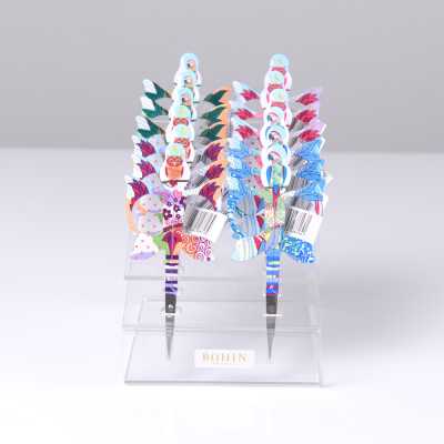Small Scissors With Parrot/owl Pattern By France BOHIN, Each Available In 2 Color Variations