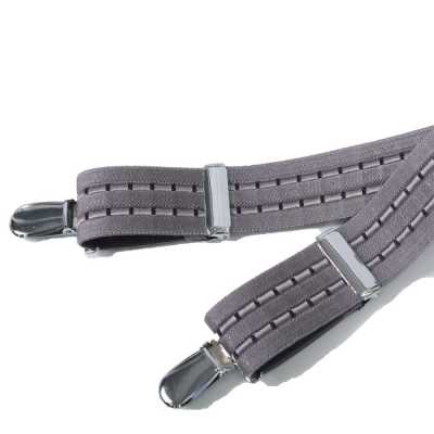 SR-2006 Japanese X-shaped Brace Clip 4-point Suspenders Gray[Formal Accessories] Yamamoto(EXCY) Sub Photo