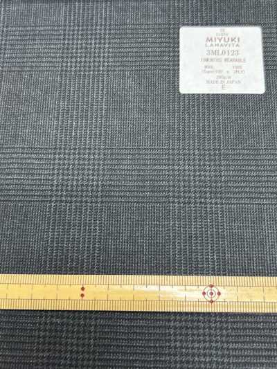 MIYUKI Staple Collection ETERNALS Charcoal Gray Glen Check