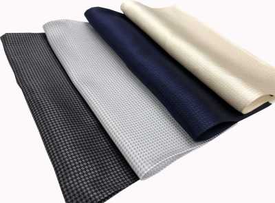 CF-400 Nishijin-ori Silk Houndstooth Pocket Square