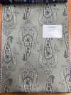 URJ-066 Made In Italy 100% Cupra Printed Lining Big Paisley Khaki