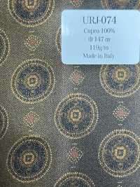 URJ-074 Made In Italy 100% Cupra Printed Lining, Brown Gradation TCS Sub Photo