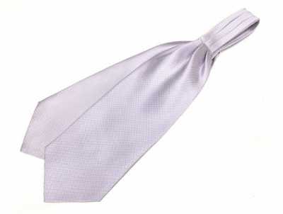 AS-803 Made In Japan Silk Ascot Tie Lavender