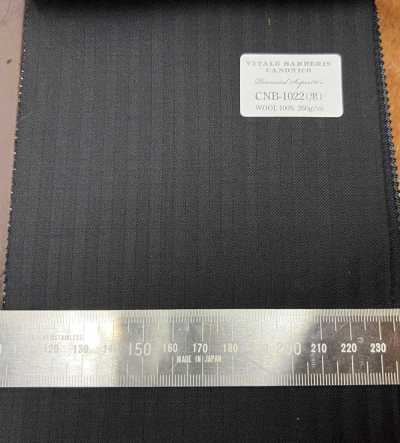 CNB1022 CANONICO Standard Super 110's PERENNIAL Black Shadow Stripe