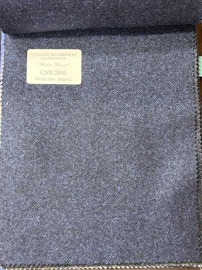 CNB2005 CANONICO Standard WOOLEN FLANNEL Blue Solid