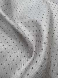 AI-11 Silk Jacquard Polka Dot Pattern Silver [outlet][Textile] Yamamoto(EXCY) Sub Photo