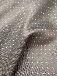 AI-13 Silk Jacquard Polka Dot Pattern Brown [outlet][Textile] Yamamoto(EXCY) Sub Photo