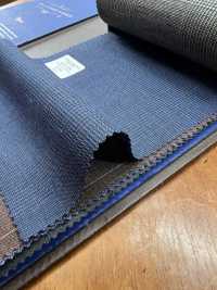 14CN1596 CANONICO 21 Micron Wool & Linen Glen Check Blue[Textile] CANONICO Sub Photo